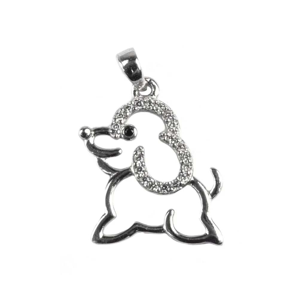 Pandantiv Little Puppy, Argint 925, 2 cm x 1.5 cm