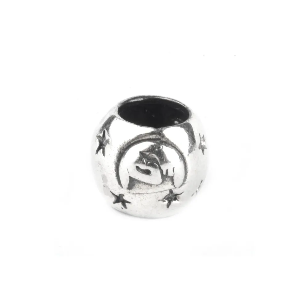 Pandantiv tip Charm luna si stele, Argint 925, 0.8 x 0.7 cm