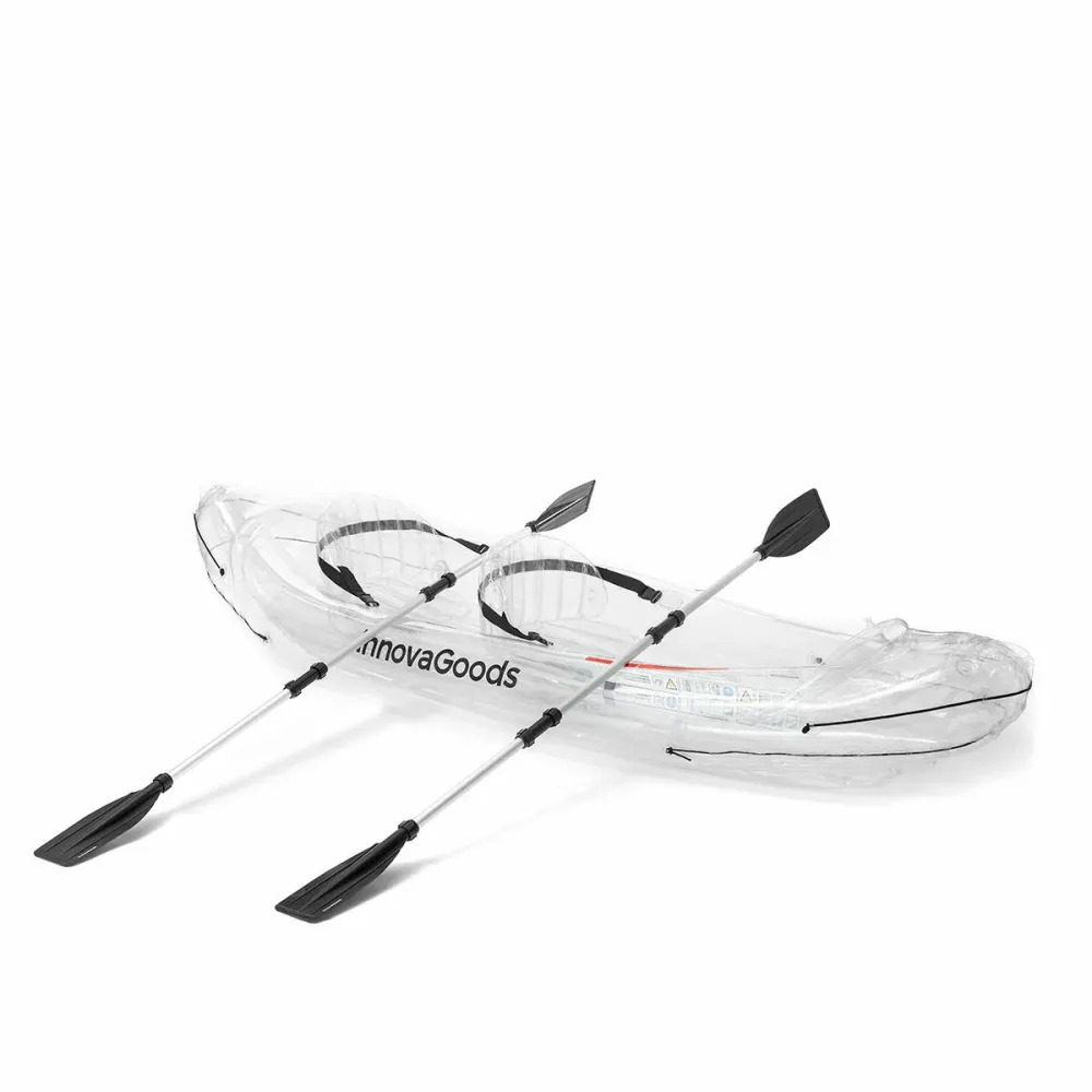 Прозрачен Надуваем Каяк с Аксесоари Paros InnovaGoods 312 cm 2 места (След ремонт B)