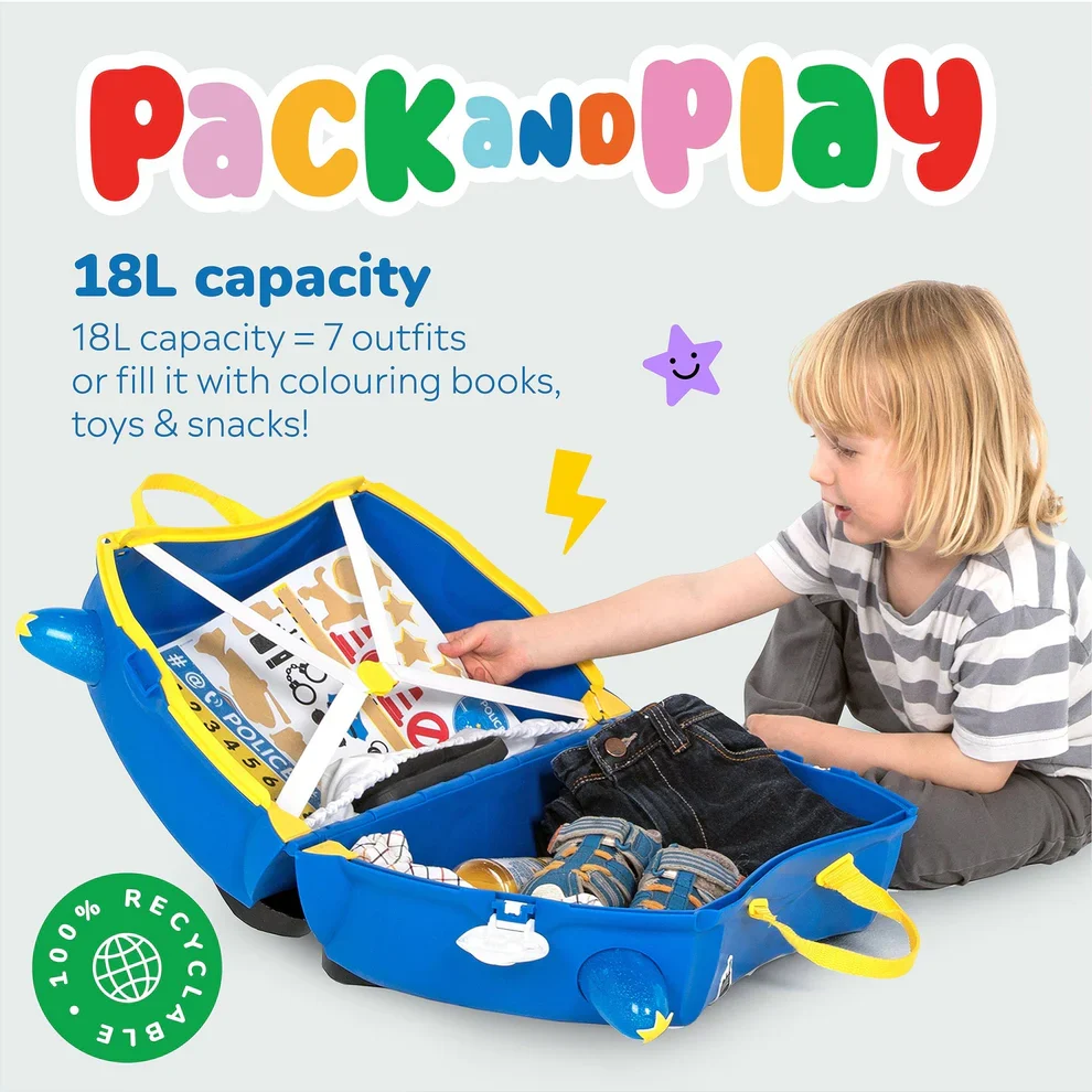 Детско Куфарче Percy Police Car Trunki