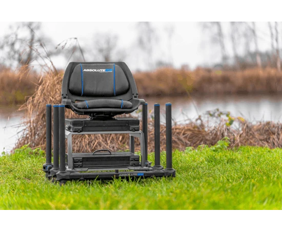 Preston Absolute 5G 360 Station — риболовна платформа с 360° седалка (предварителна поръчка, очаквана доставка около 10-06...