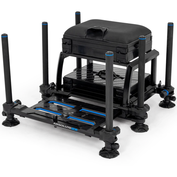 Preston Absolute 5G Station Black Edition — риболовна кутия със седалка, предварителна поръчка (ориентировочна доставка: 1...