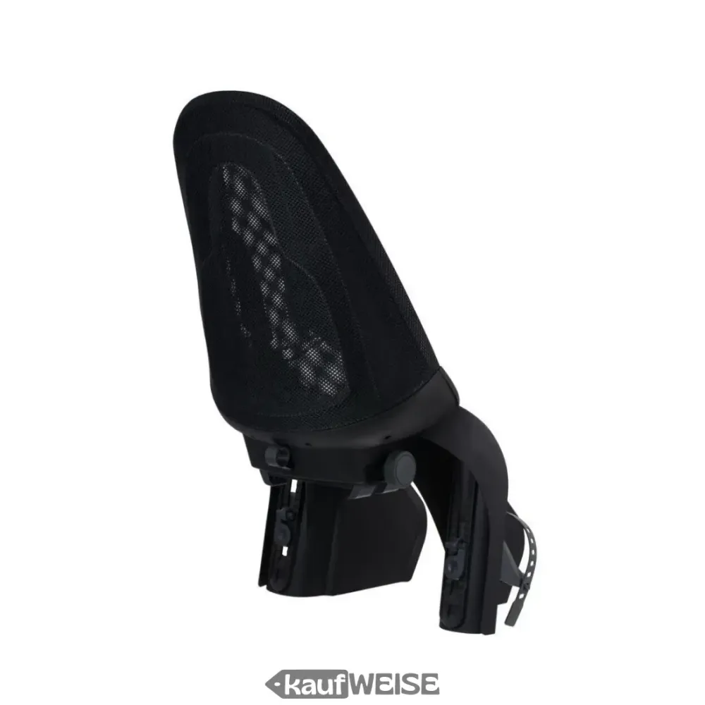 Детска седалка за велосипед Qibbel Air Maxi - черна, багажник, 22 кг
