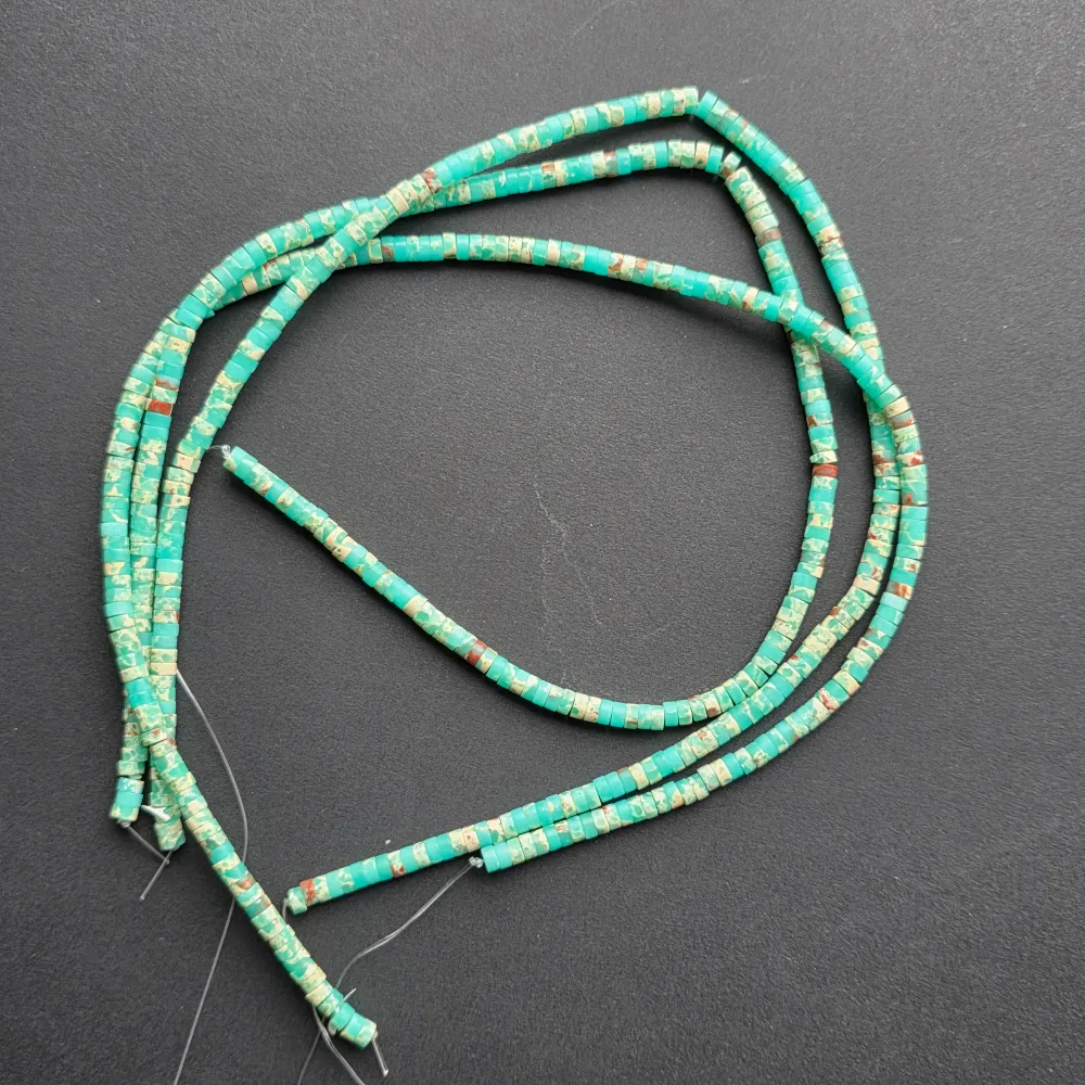 Наниз мъниста полускъпоценни камъни дискове REGALIT BLUE