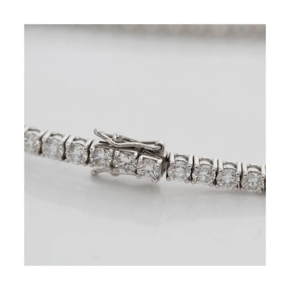 RIVIÈRE - Гривна от бяло злато 18 карата и диаманти 6,04 ct