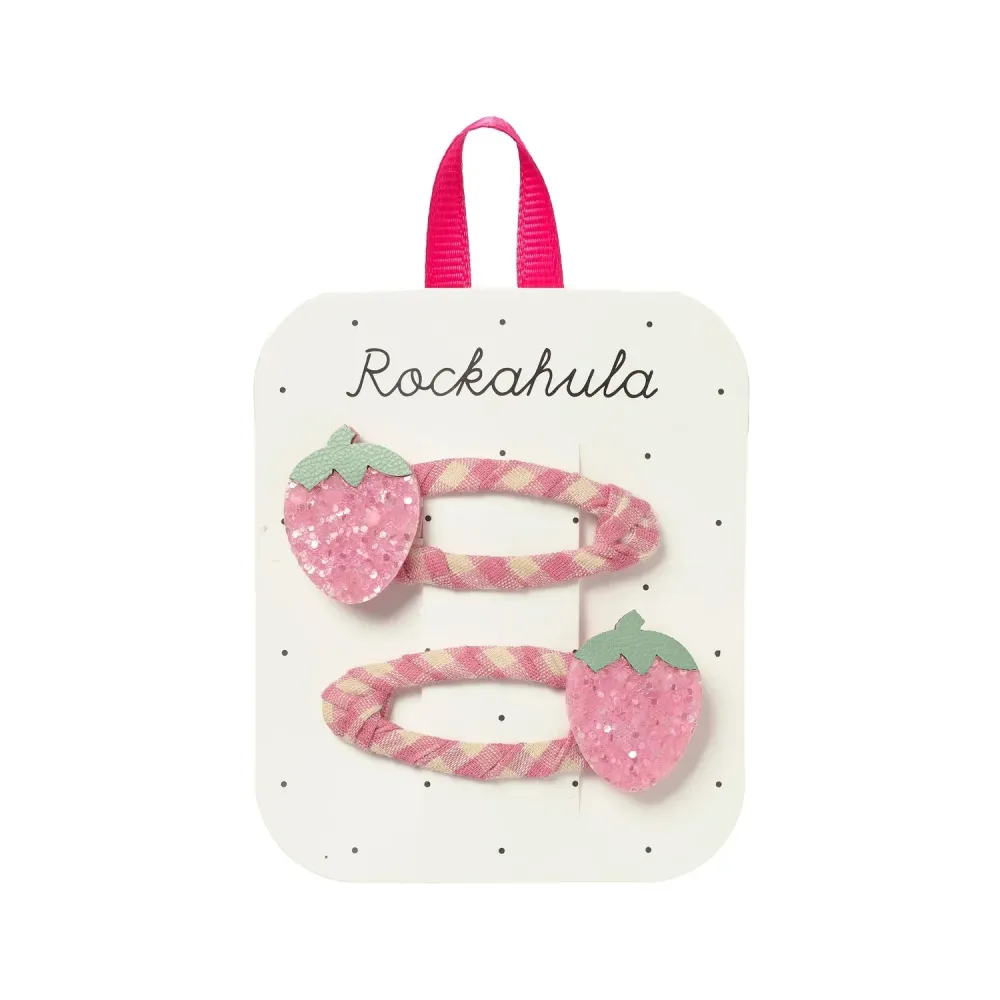 Rockahula клипсове за коса за момичета ягодови полета