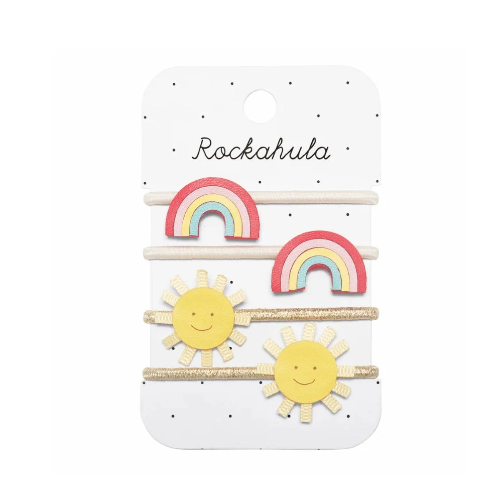 Rockahula винтидж гумички за коса с дъга и слънчеви понита
