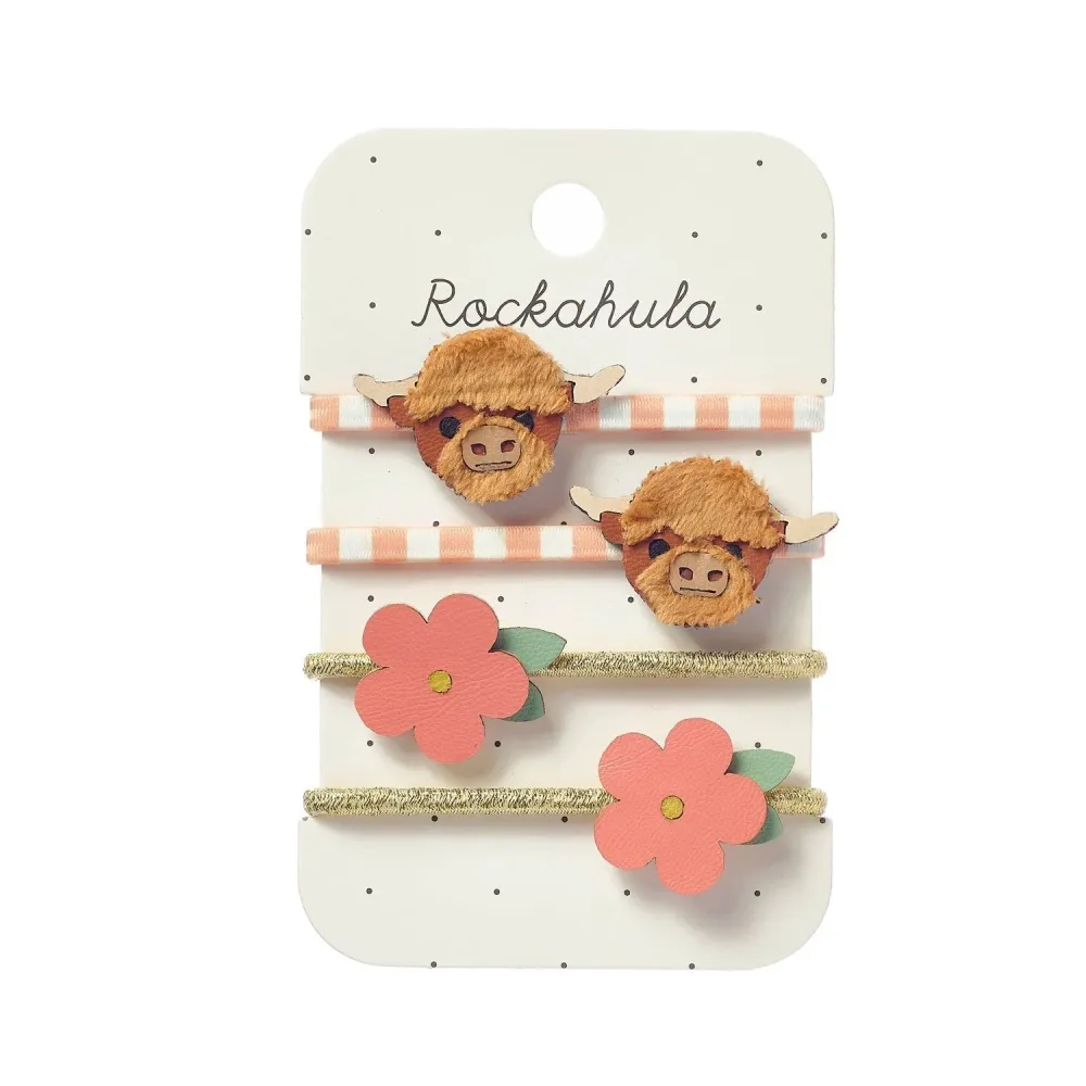 Rockahula Ластици за коса Hettie Highland cow