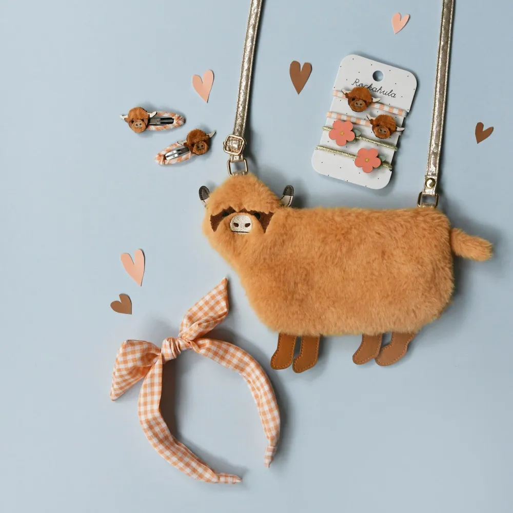 Rockahula Ластици за коса Hettie Highland cow