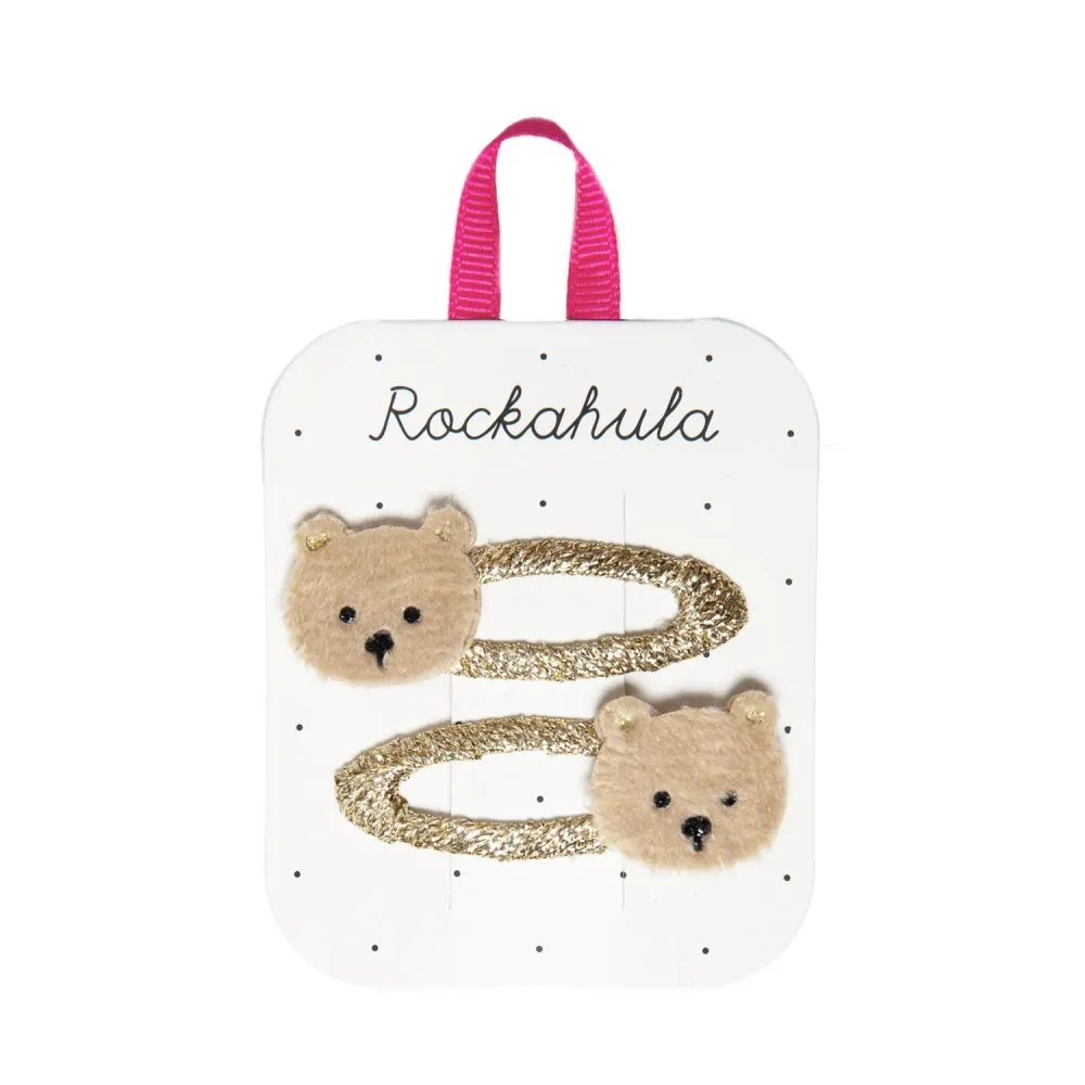 Rockahula Kids 2 щипки за коса за деца мече