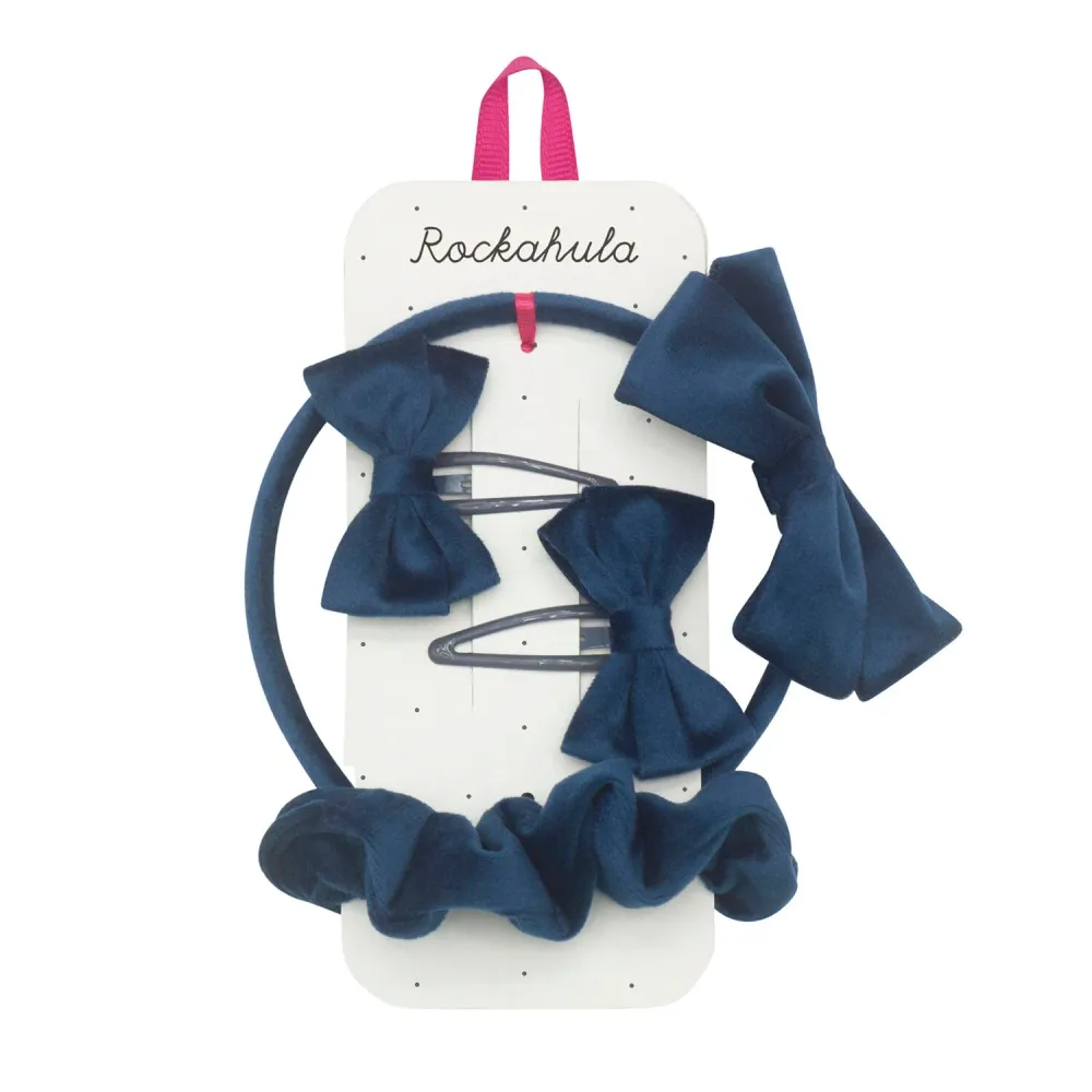 Rockahula Комплект за коса на момиче School Velvet Blue