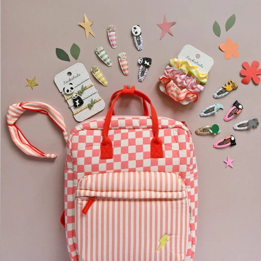 Rockahula щипки за коса за момичета текстил Stripy Star