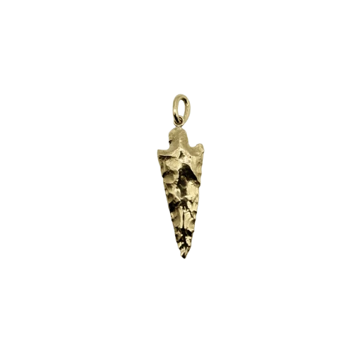 Signature Collection - Удължен медальон със стрела от 14k жълто злато