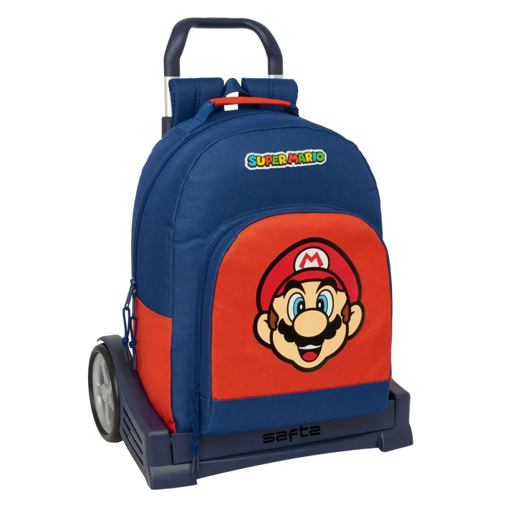 Училищна чанта Super Mario Mamma mia Червен Морско син 32 x 42 x 15 cm