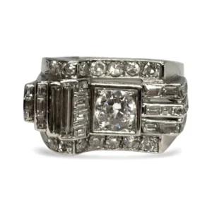 Пръстен Tank Платина и диаманти 2,11 ct