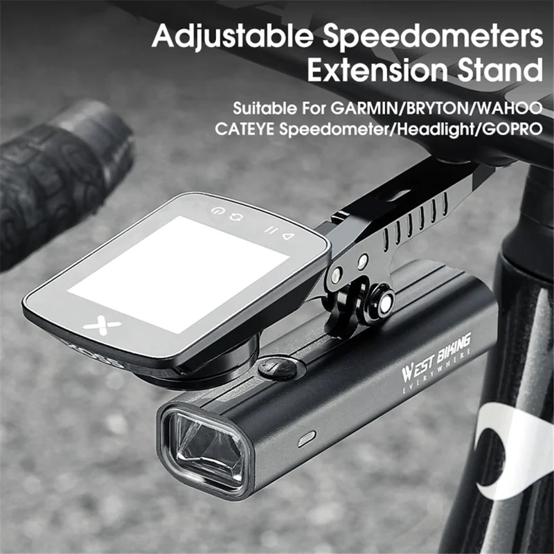 Държач за брояч WEST BIKING YP0719356 алуминий, велосипедна кормило с индикатор