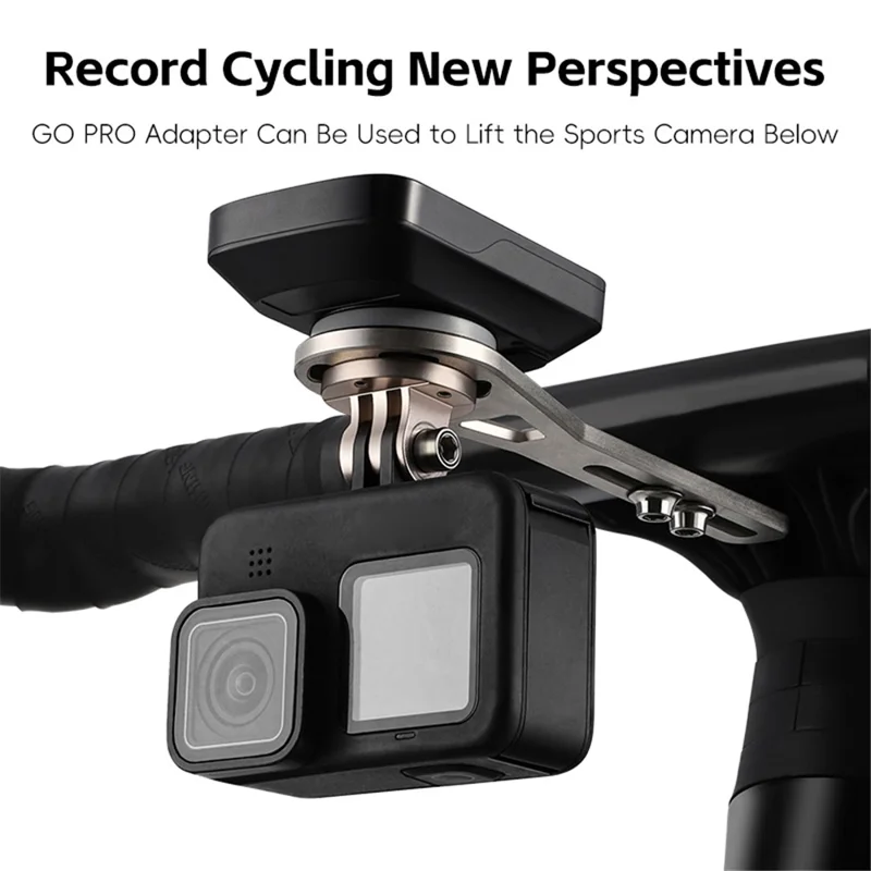 Държач за велосипеден брояч WEST BIKING YP0719438 титанов, монтаж на кормило