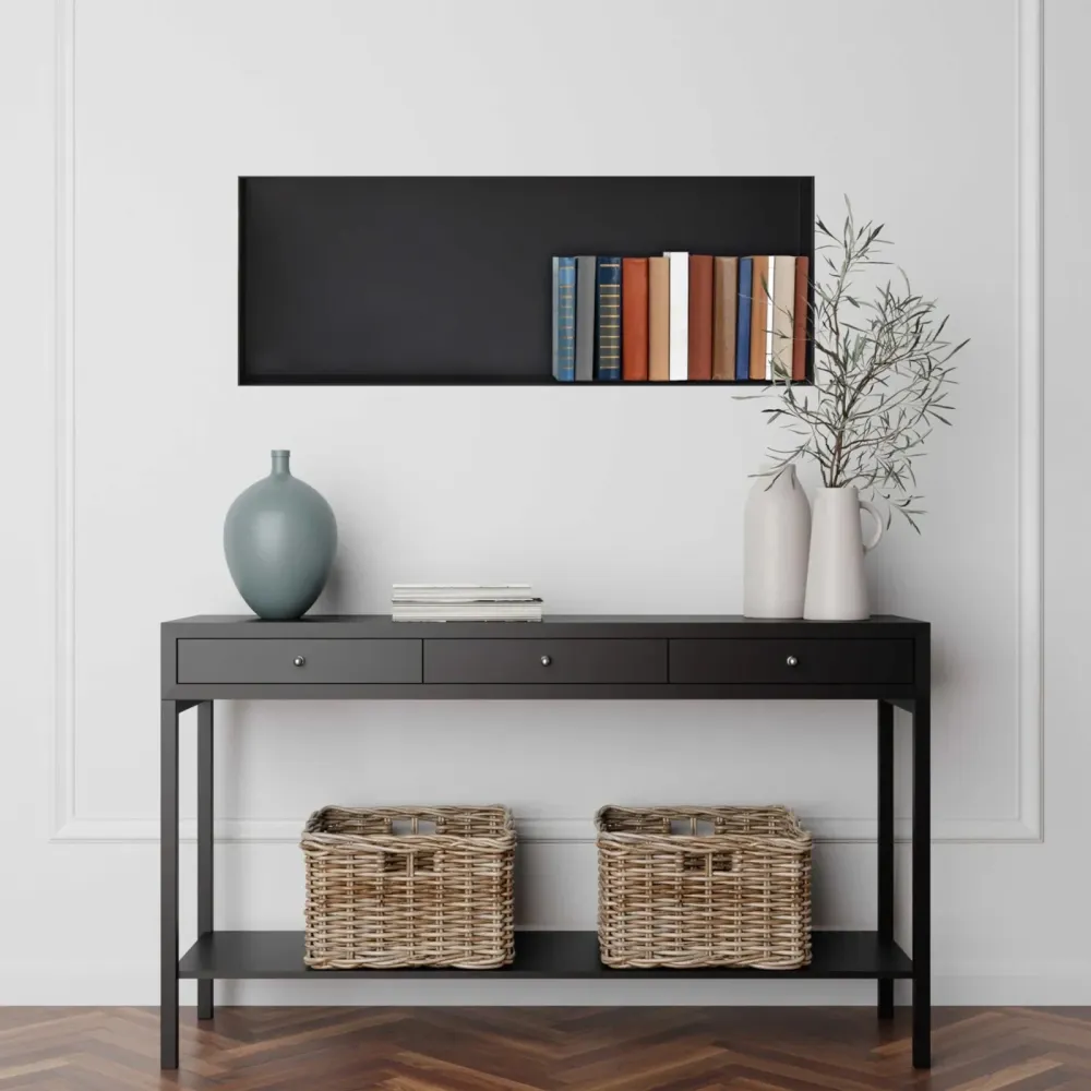 Ниша за вграждане WALL-BOX No Rim Black - черен мат